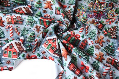 Футер 2-х нитка петля "Подарки" 32562