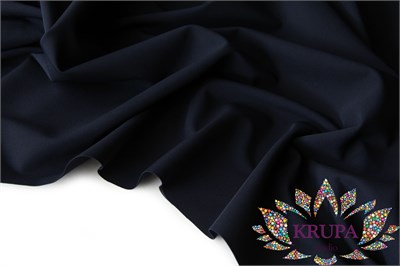 Костюмная ткань "Бостон темно-синий" 31889