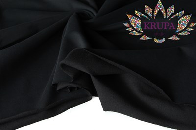 Футер 2-х нитка (петля) велюр эффект "Черный" 31521