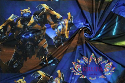 Футер 2-х нитка (Набивной петельный) Трансформеры 022