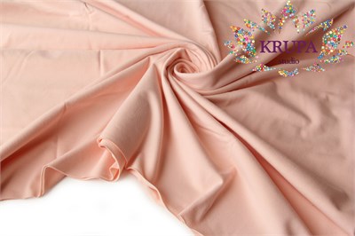 Кулирная гладь велюр эффект "Клубничный крем" 32460