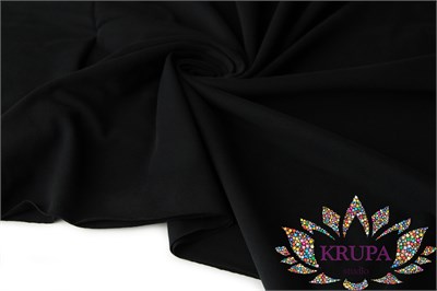 Кулирная гладь велюр эффект "Черный" 31873