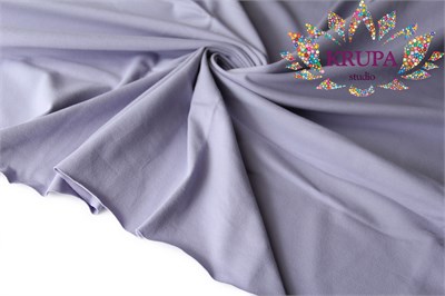 Кулирная гладь велюр эффект "Светлая лаванда" 32457