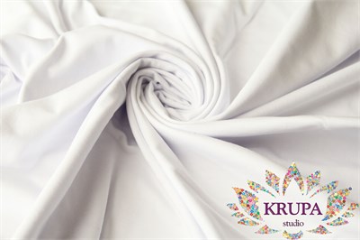 Кулирная гладь 100% хлопок "Белый" 32103