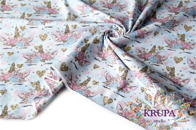 Кулирная гладь "Единорожки" 31854