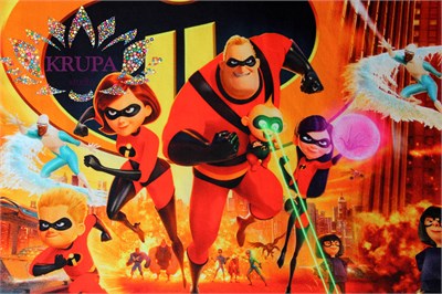 Кулирная гладь "Суперсемейка" 30049