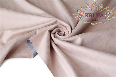 Замша на трикотаже "Розовый беж" 32590