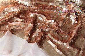 Пайетки крупные на сетке 