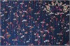 Штапель "Лимбург" цветы на синем 32472