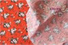 Поплин рубашечный "Розы на оранжевом" 32683